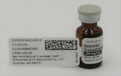 1 mL SERIALIZED LABEL - Serialized 51662 1292 1 Ketorolac 1mL